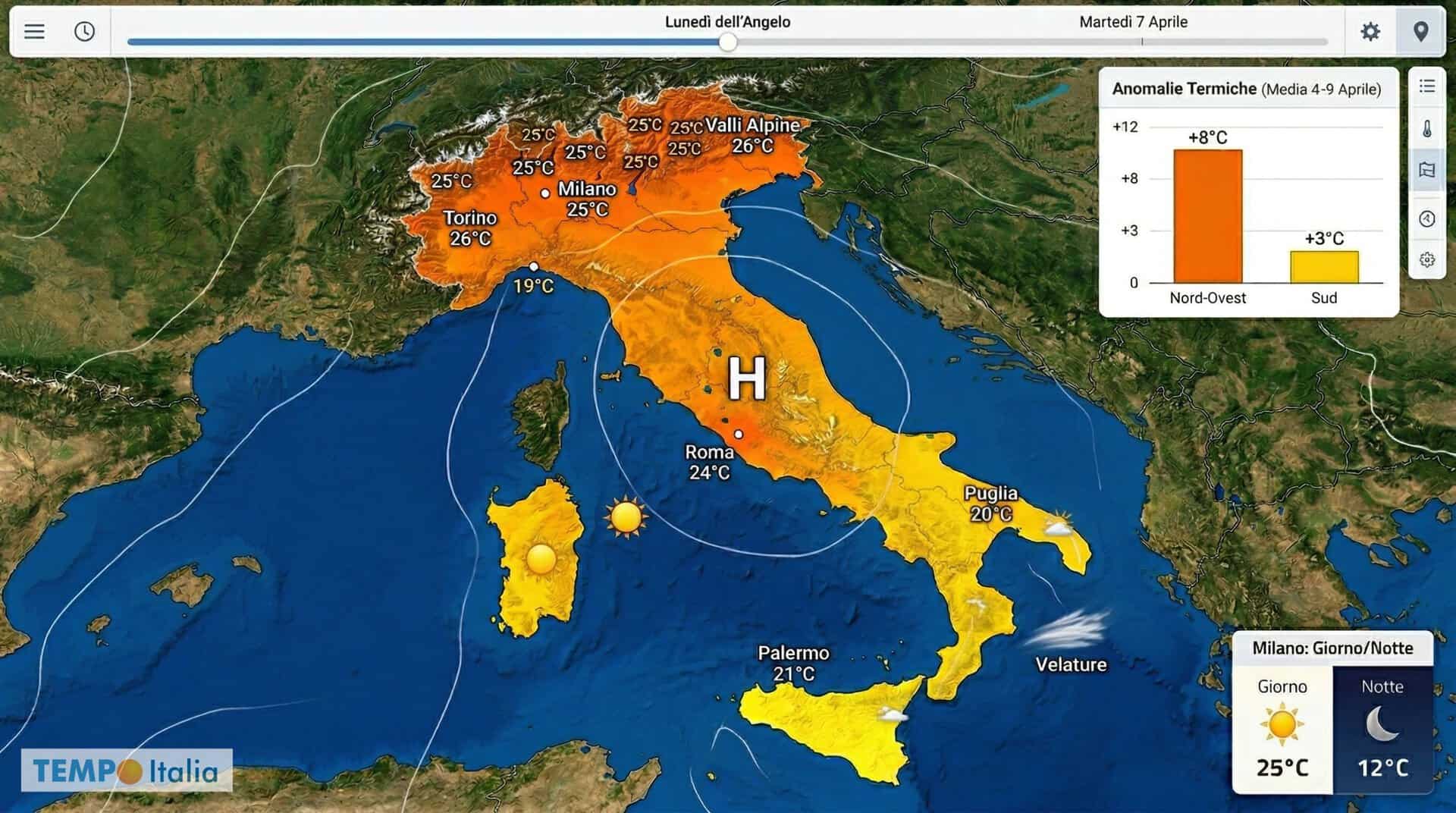 Pasqua e Pasquetta col sole e poi il colpo di scena del 10 Aprile