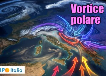 Vortice Polare verso Italia.