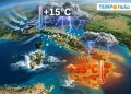 Italia spaccata dal meteo: temporali e grandine al Nord, 35 gradi al Sud