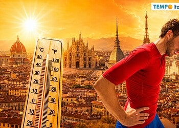 Onda di calore francese verso Italia