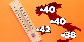Questi sono valori di temperatura simbolica. Non sono temperature diffuse, ma l'intenzione è mostrare che il caldo è prorio estremo.