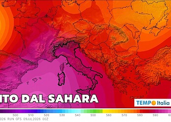 La fiammata di calore inizio della settimana prossima.