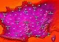 Stima della spaventosa ondata di caldo attesa in Francia.