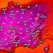 Stima della spaventosa ondata di caldo attesa in Francia.