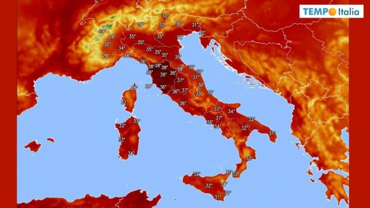 Ferragosto rovente: il caldo peggiore