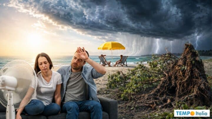 Meteo weekend: temporali forti al Nord, caldo fino a 44°C in Sicilia
