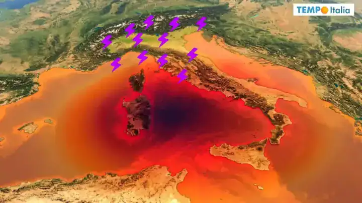 27-28 Temporali al Nord. Caldo fortissimo altrove
