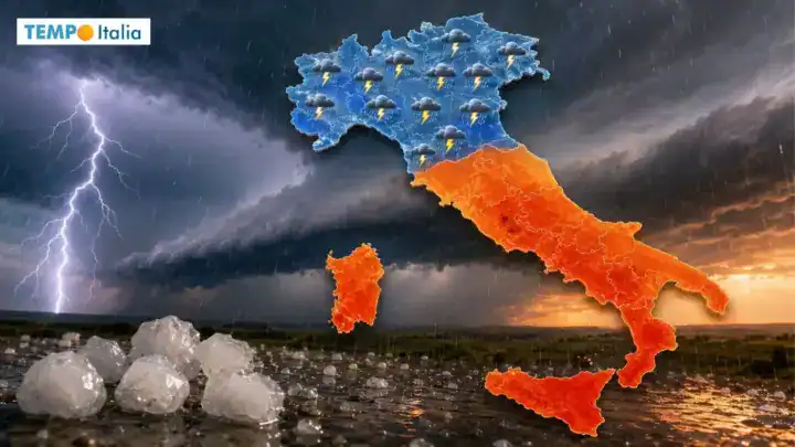 Temporali esplosivi al Nord e grandine: le aree più a rischio dal 20 agosto