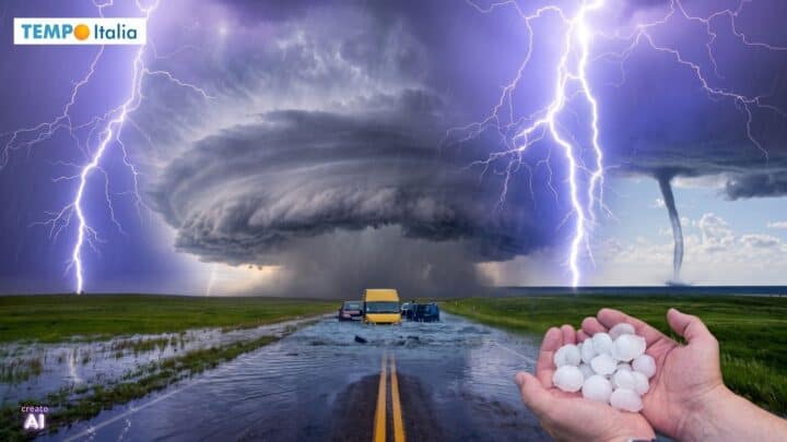 Crollo termico in arrivo: temporali e grandine, giù di oltre 10°C