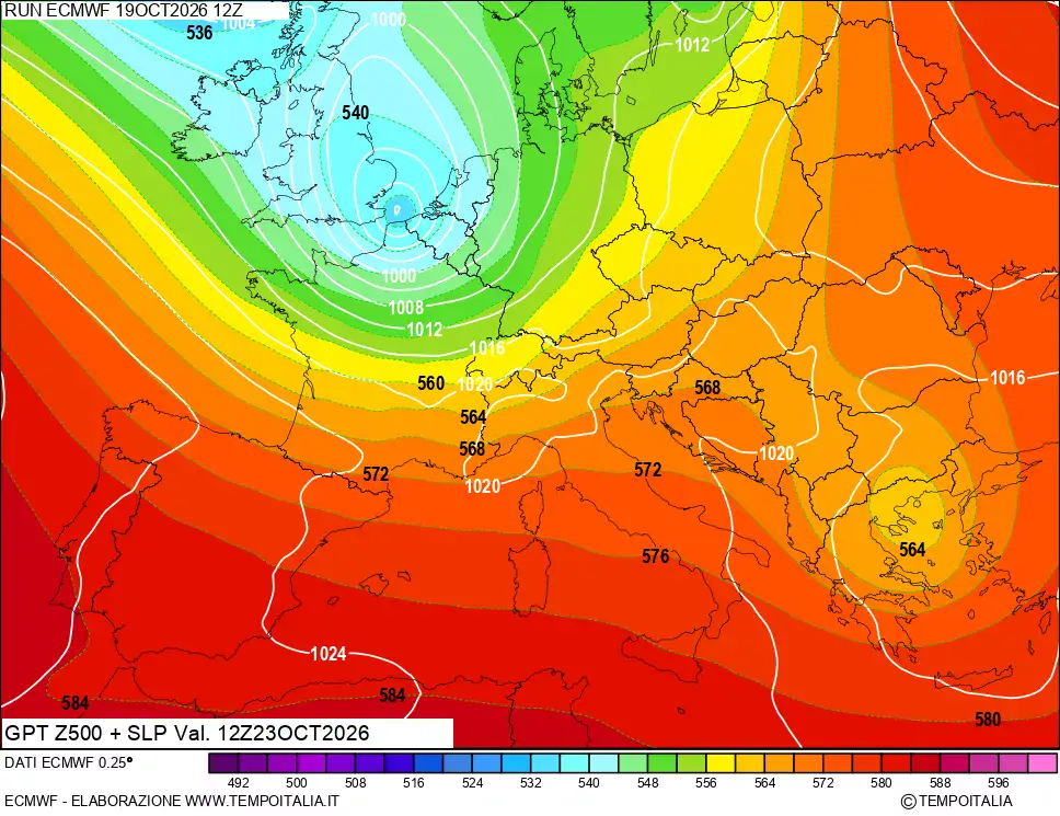 Piogge esagerate al Nord-Ovest: poi tempeste atlantiche sull'Europa 3 Tempeste verso le Isole Britanniche l