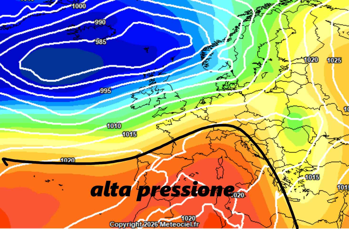 Ritorno dell'Alta Pressione da Mercoledì 28 sull'Italia: stop piogge e clima mite 5 altapre 1