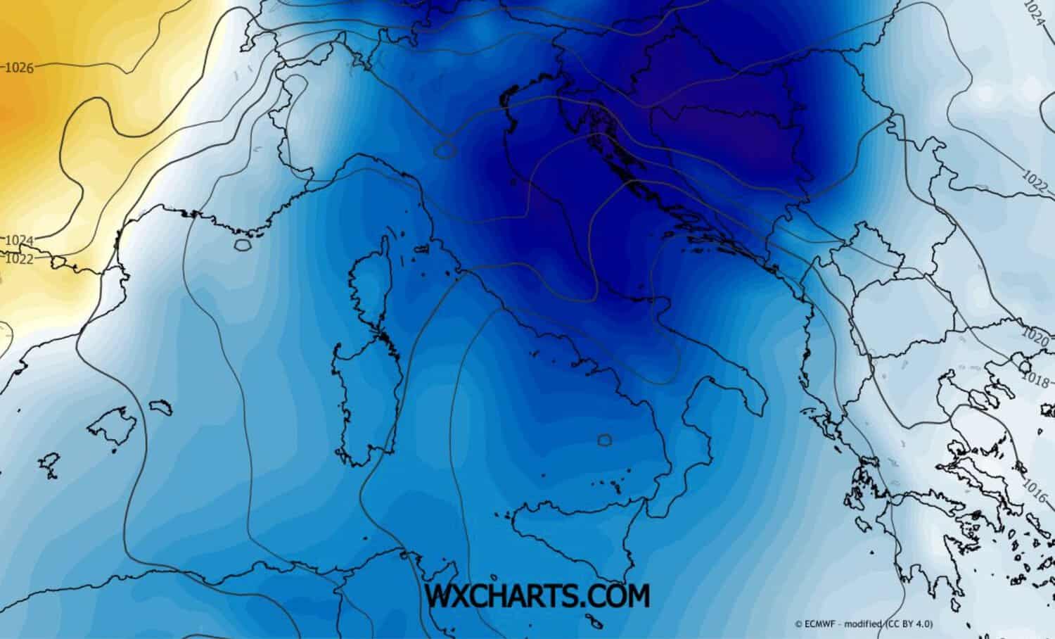 Proietti avverte: freddo quasi invernale fino al 7 Novembre, ma l'Anticiclone non molla 3 crollo