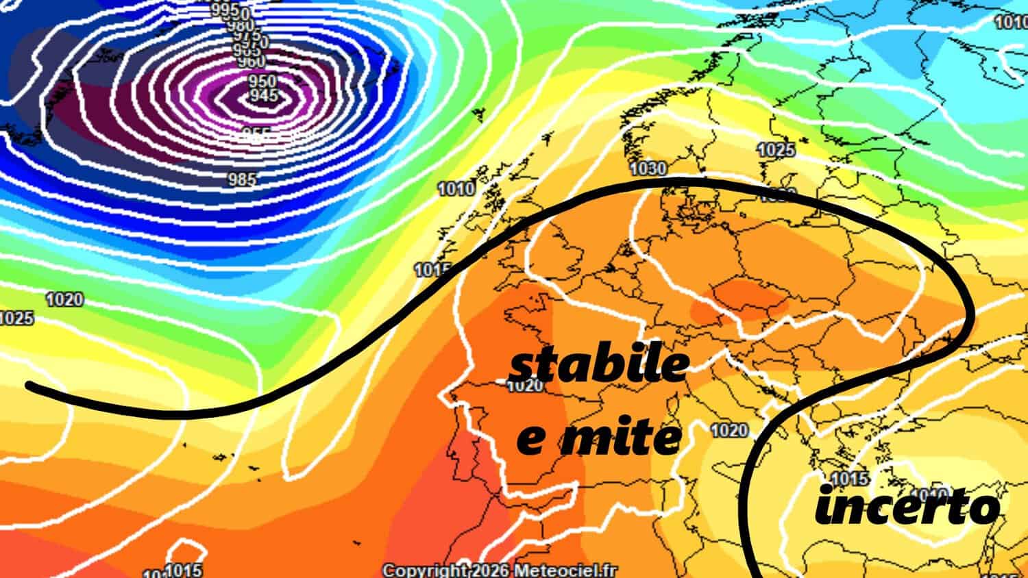 Meteo prossima settimana: freddo e nubifragi, poi torna l’Alta Pressione sull'Italia 3 invcerto